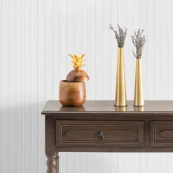 4000-59016 Murph White Beadboard Paintable Wallpaper