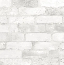 2767-22321 Adams White Reclaimed Bricks Wallpaper