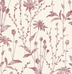 2766-24613 Aerides Magenta Meadow Wallpaper