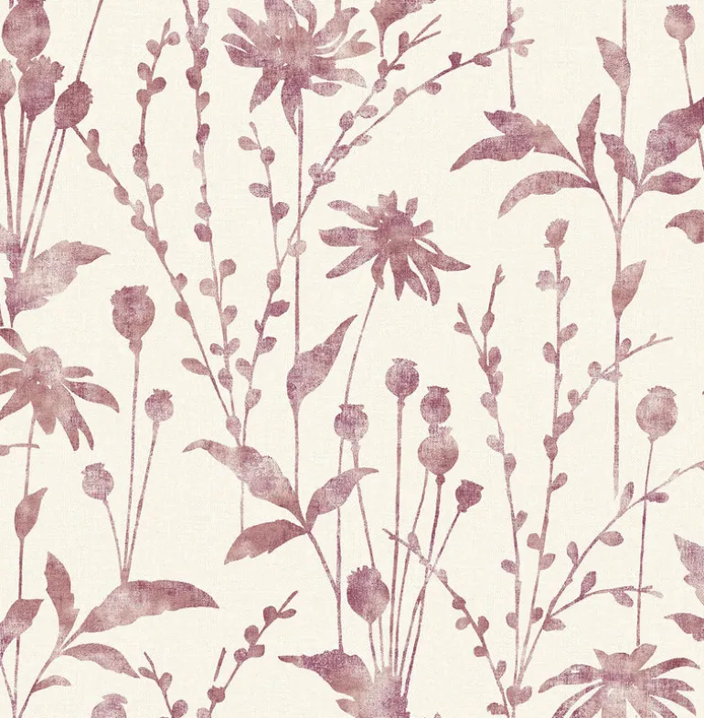 2766-24613 Aerides Magenta Meadow Wallpaper