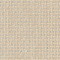 2972-54774 Aki Silver Paper Weave Basketweave Grasscloth Wallpaper
