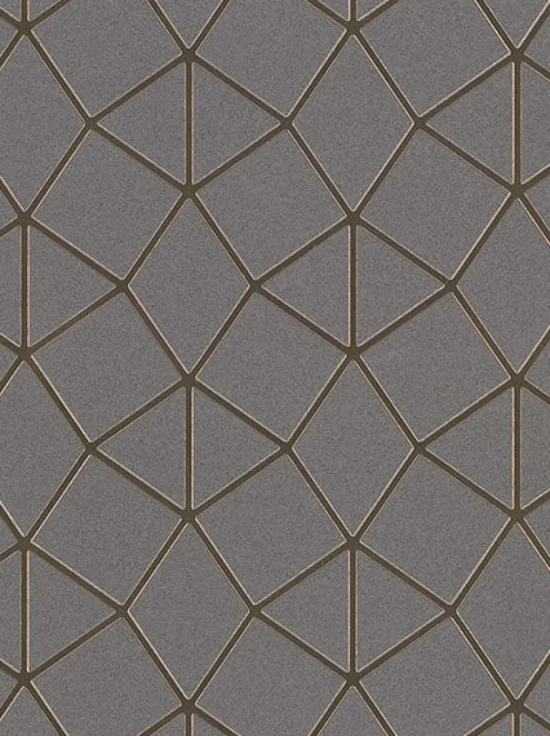 2904-42490 Albion Taupe Geometric Wallpaper