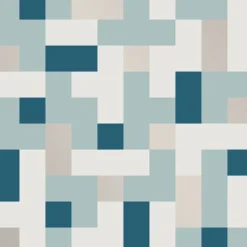 2889-25221 Alby Blue Geometric Wallpaper