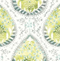 2861-25750 Alistair Green Medallion Wallpaper