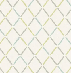 2902-25533 Allotrope Multicolor Linen Geometric Wallpaper