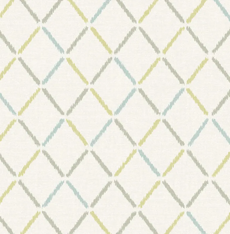 2902-25533 Allotrope Multicolor Linen Geometric Wallpaper