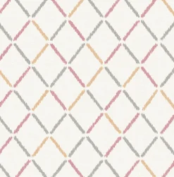2902-25536 Allotrope Rose Linen Geometric Wallpaper