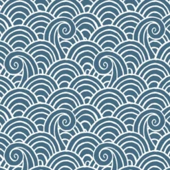 4081-26309 Alorah Blue Wave Wallpaper
