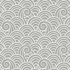 4081-26308 Alorah Grey Wave Wallpaper