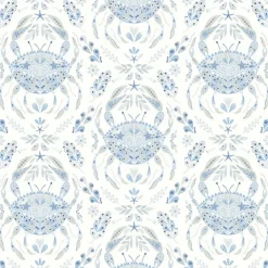 3120-13644 Annapolis Light Blue Crustation Wallpaper