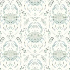 3120-13642 Annapolis Teal Crustation Wallpaper