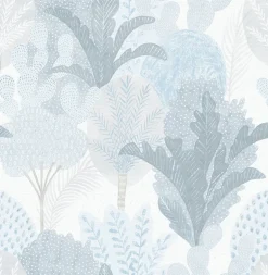2969-26048 Ari Blue Desert Oasis Wallpaper