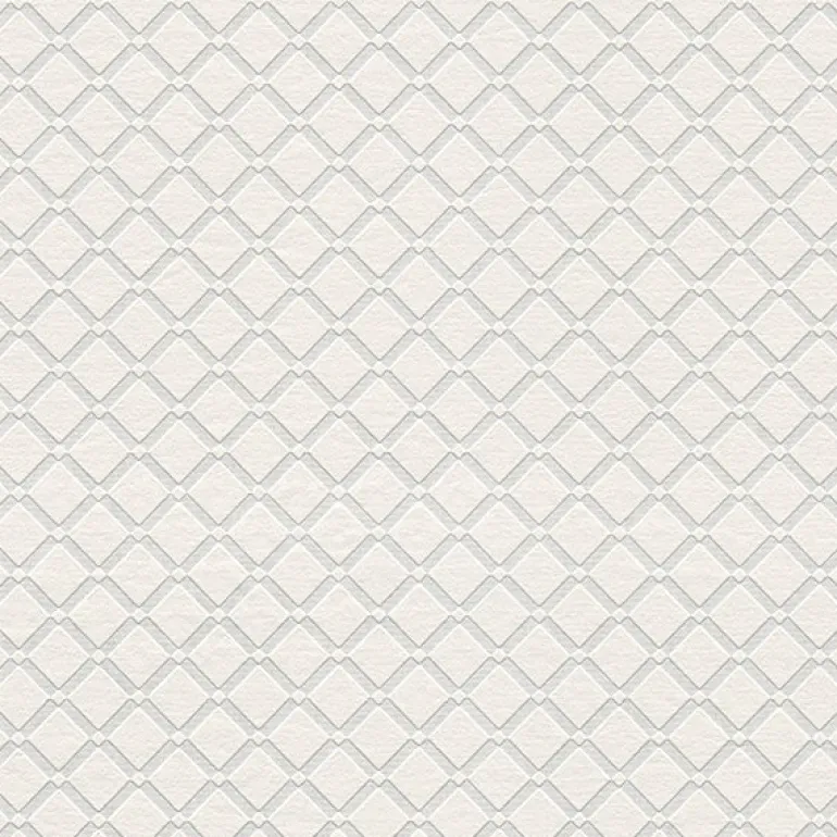 4000-5281-17 Armin White Diamond Trellis Paintable Wallpaper