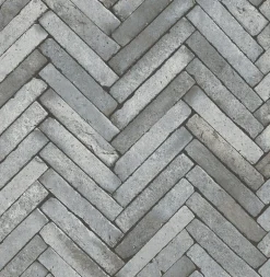 2767-23758 Arrow Grey Diagonal Slate Wallpaper