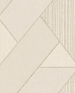 395830 Art Deco Cream Glam Geometric Wallpaper