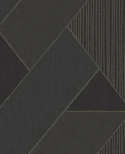 395834 Art Deco Dark Blue Glam Geometric Wallpaper