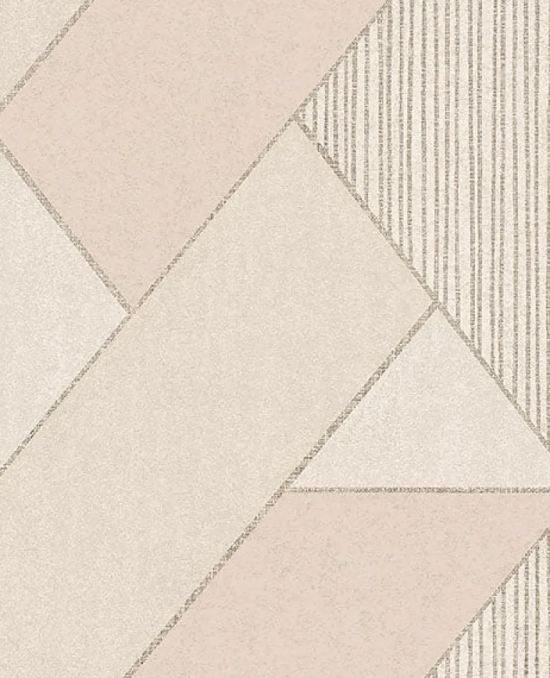 395831 Art Deco Peach Glam Geometric Wallpaper