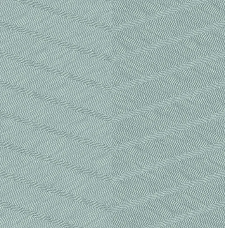 2964-25916 Aspen Aqua Chevron Wallpaper