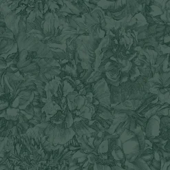 307345 Auguste Dark Green Floral Wallpaper