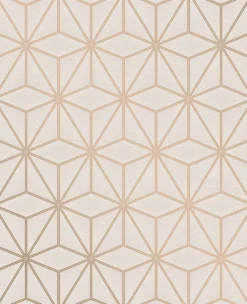 2834-42346 Augustin Rose Gold Geometric Wallpaper