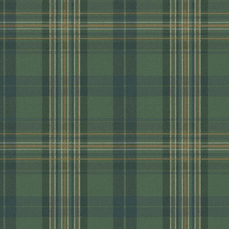 3123-330212 Austin Green Plaid Wallpaper