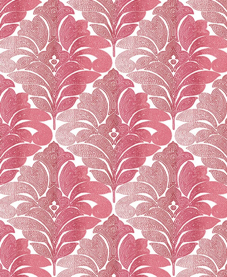 2744-24146 Balangan Red Damask Wallpaper