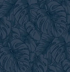 2964-87342 Balboa Indigo Botanical Wallpaper
