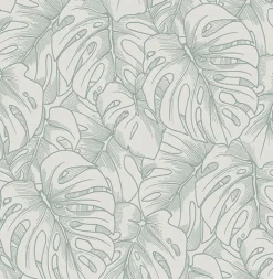2964-87343 Balboa Olive Botanical Wallpaper