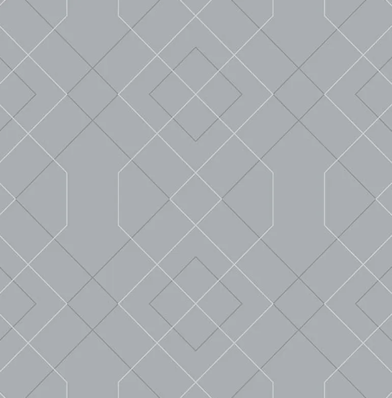 2964-25910 Ballard Pewter Geometric Wallpaper