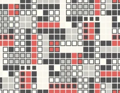 2949-60701 Bantry Red Geometric Wallpaper