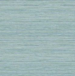 2964-25961 Barnaby Light Blue Faux Grasscloth Wallpaper