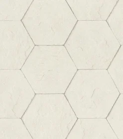 4015-427110 Bascom Dove Stone Hexagon Wallpaper