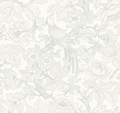 2927-80400 Beaufort Dove Peony Chinoiserie Wallpaper