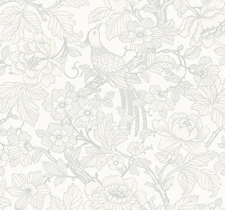 2927-80400 Beaufort Dove Peony Chinoiserie Wallpaper