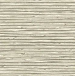2927-81305 Bellport Ivory Wooden Slat Wallpaper