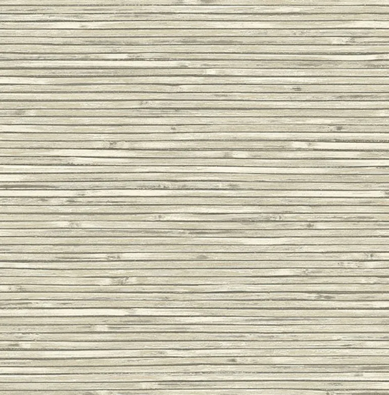 2927-81305 Bellport Ivory Wooden Slat Wallpaper