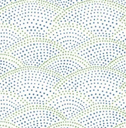 2903-25800 Bennett Blue Dotted Scallop Wallpaper