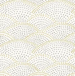2903-25869 Bennett Grey Dotted Scallop Wallpaper