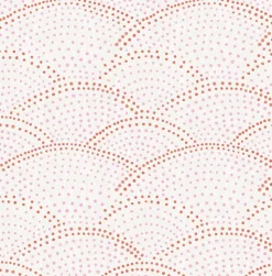 2903-25801 Bennett Pink Dotted Scallop Wallpaper