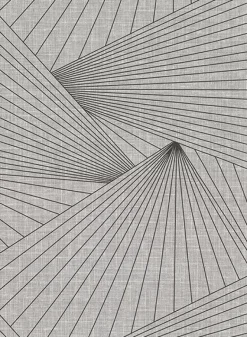 2921-50400 Berkeley Grey Geometric Faux Linen Wallpaper