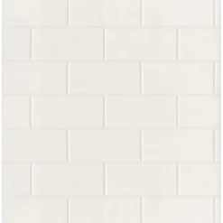 2904-21399 Bettina White Paintable Subway Tile Wallpaper