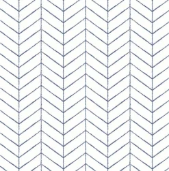 3123-25096 Bison Blue Herringbone Wallpaper
