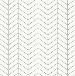 3123-25097 Bison Dark Grey Herringbone Wallpaper