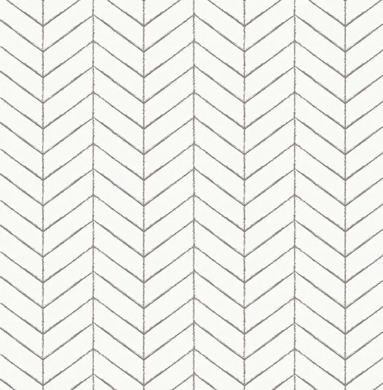 3118-25097 Bison Taupe Herringbone Wallpaper