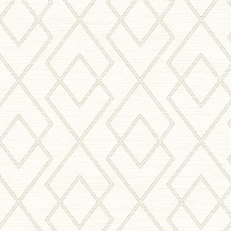 3123-12423 Blaze Taupe Trellis Wallpaper
