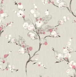 2764-24307 Bliss Coral Blossom Wallpaper