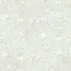 3119-441013 Braham Teal Floral Trail Wallpaper