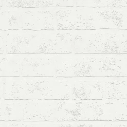 4000-99423 Bridgers White Exposed Brick Wall Paintable Wallpaper