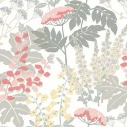 2973-90014 Brie Pink Forest Flowers Wallpaper