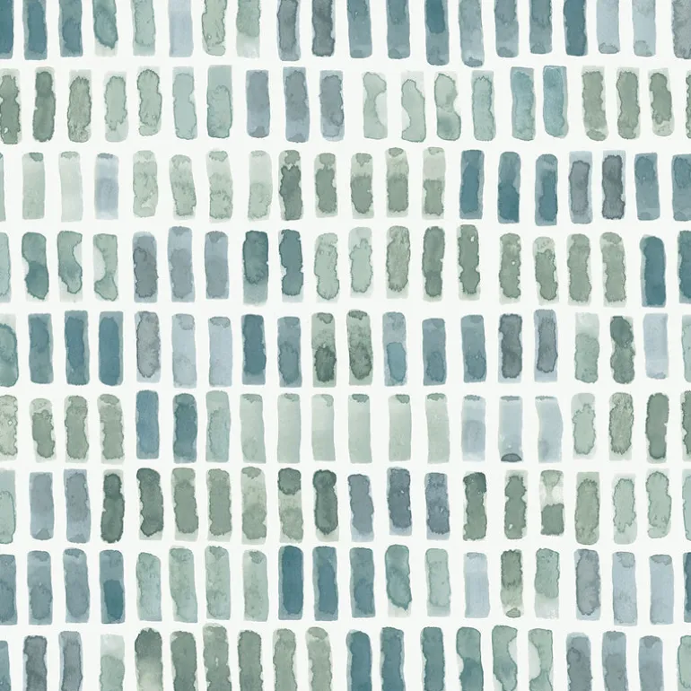 2975-26225 Brynne Green Watercolor Wallpaper